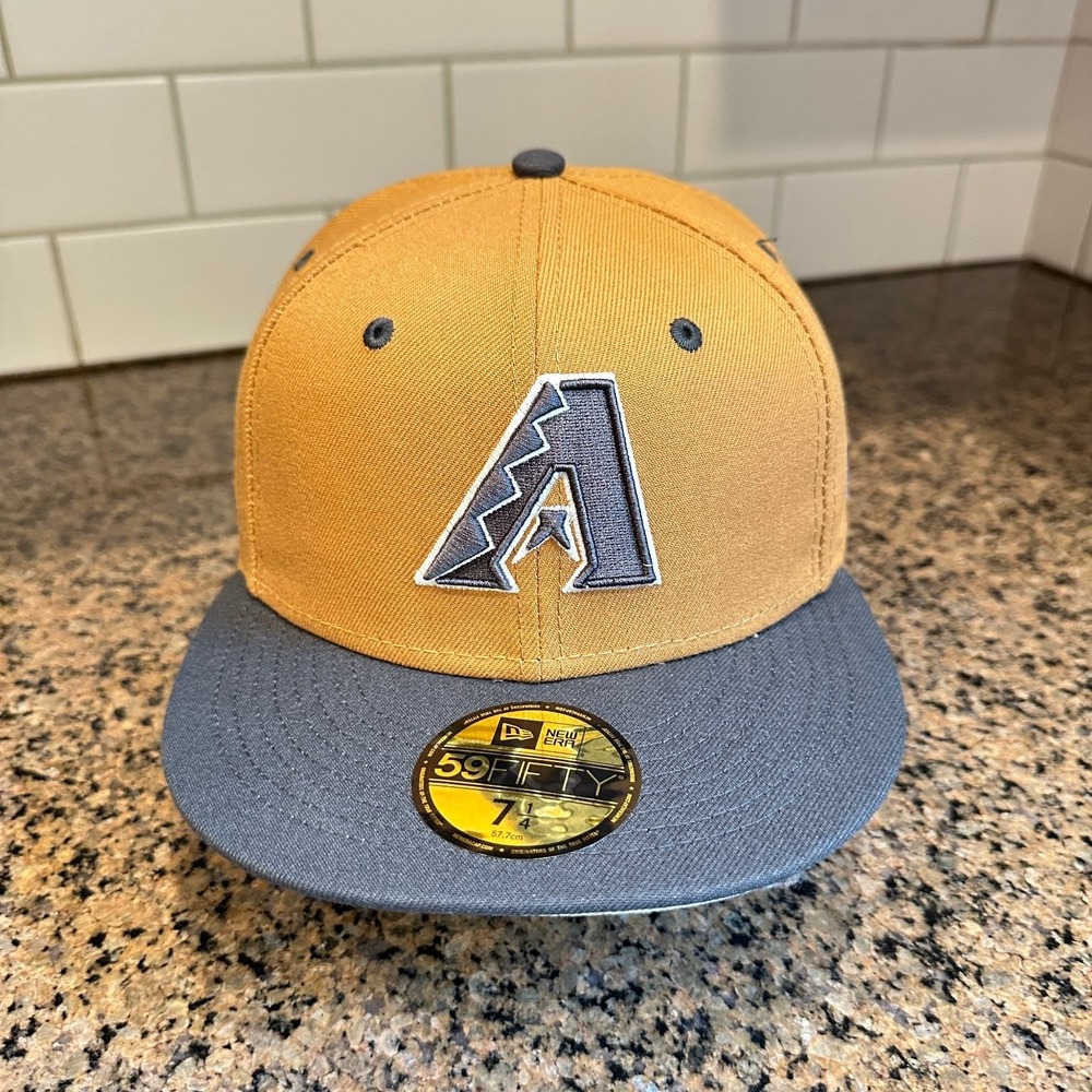 Arizona Diamondbacks New Era 59FIFTY Fitted Hat 7 1/4 Mustard Gold Gray New